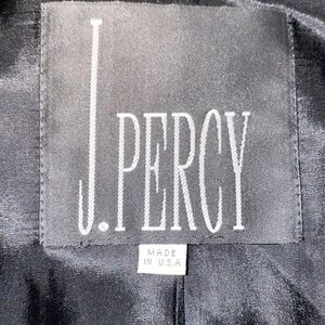 J Percy 100% Merino Wool Black size 8 Coat